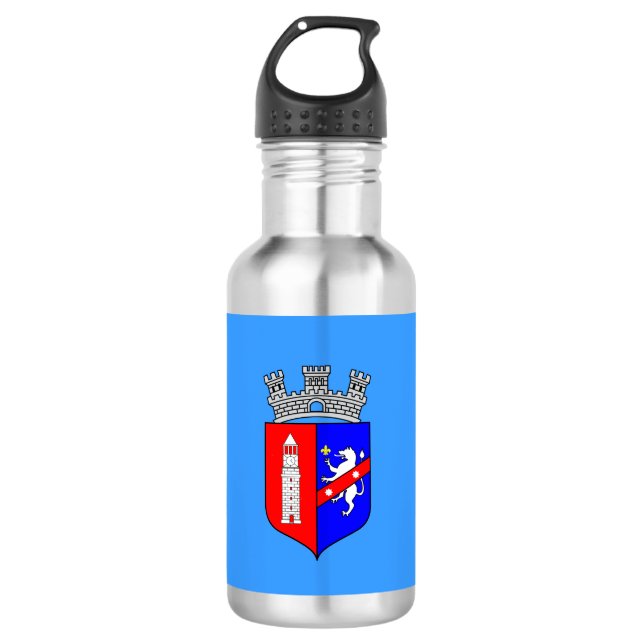 Flag of Tirana, Albania Water Bottle (Front)