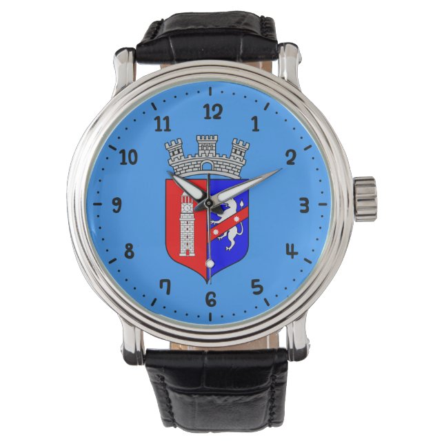 Flag of Tirana, Albania Wrist Watch (Front)