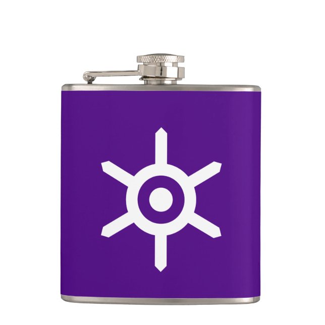 Flag of Tokyo prefecture, Japan Hip Flask (Front)