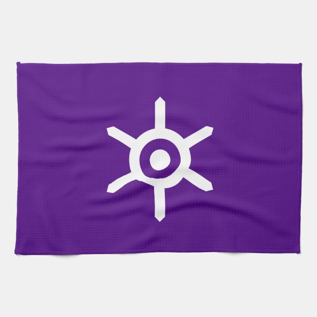 Flag of Tokyo prefecture, Japan Tea Towel (Horizontal)