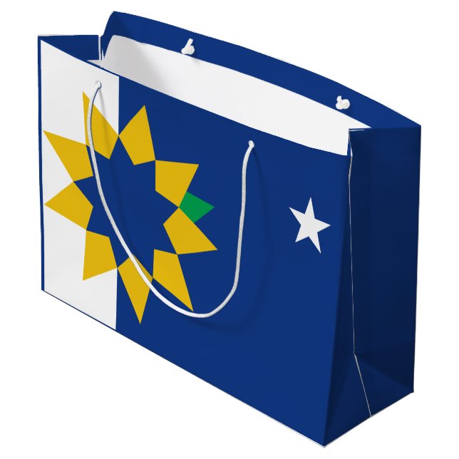 Flag of Topeka, Kansas Large Gift Bag (Back Angled)