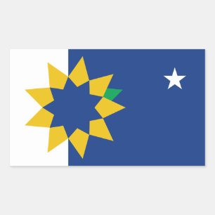 Flag of Topeka, Kansas Rectangular Sticker
