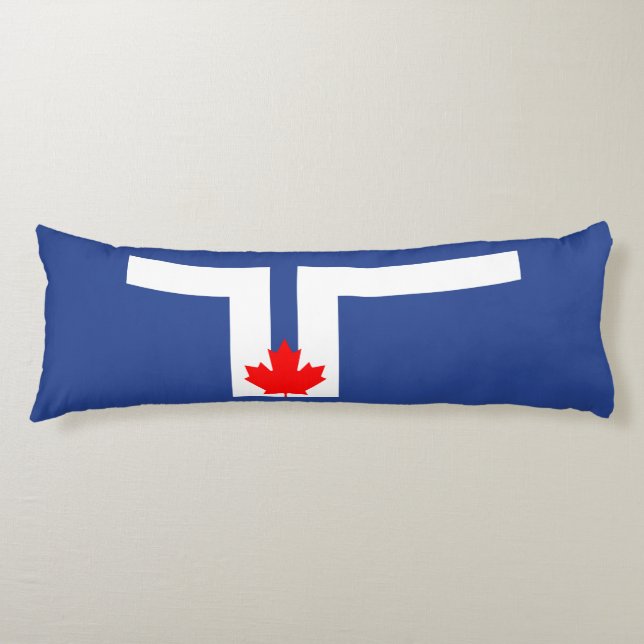 Flag of Toronto, Ontario Body Pillow (Front)