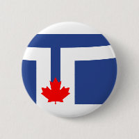 Flag of Toronto, Ontario Button