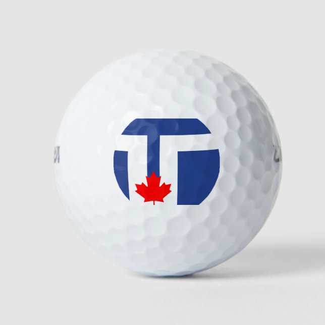 Flag of Toronto, Ontario Golf Balls (Front)