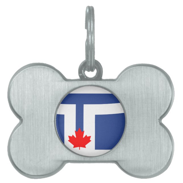 Flag of Toronto, Ontario Pet ID Tag (Front)