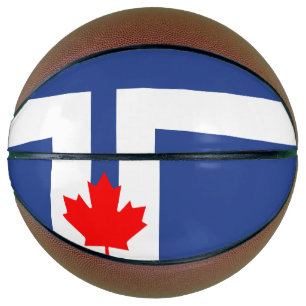 Flag of Toronto,  province of Ontario, CANADA Basketball