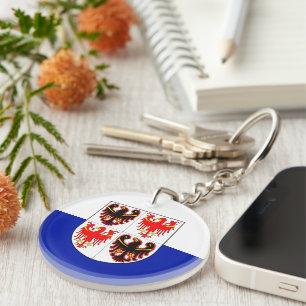 Flag of Trentino-Alto Adige (Italy)  Key Ring