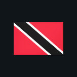 Flag of Trinidad and Tobago Canvas Print<br><div class="desc">This design features the national flag of Trinidad and Tobago (officially the Republic of Trinidad and Tobago), which is the southernmost island country in the Caribbean. It consists of the main islands Trinidad and Tobago, as well as numerous much smaller islands. Trinidad and Tobago is particularly known for its fossil-fuel...</div>