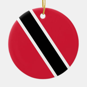 Flag of Trinidad and Tobago Ceramic Tree Decoration