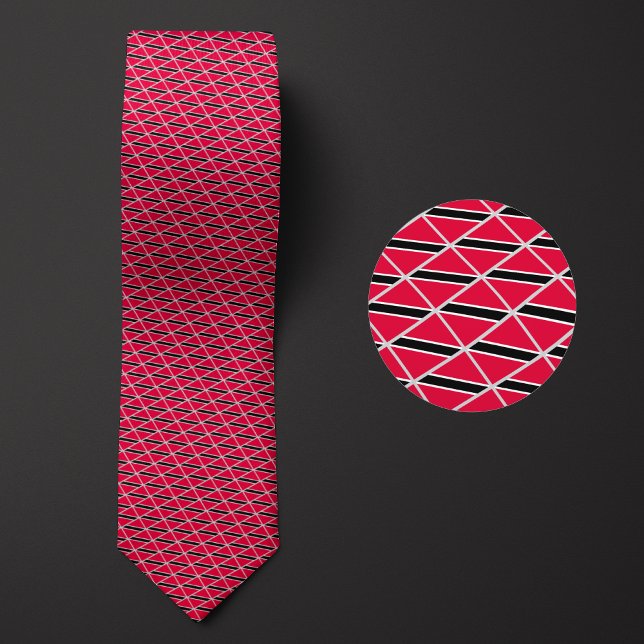 Flag of Trinidad and Tobago Pattern Tie (Creator Uploaded)