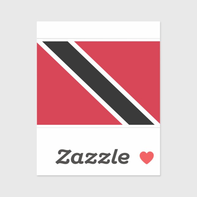 Flag of Trinidad and Tobago Sticker (Sheet)