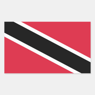 Flag of Trinidad & Tobago  Rectangular Sticker