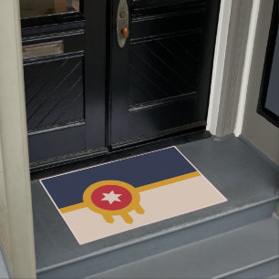 Flag of Tulsa (Oklahoma) Doormat