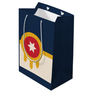 Flag of Tulsa, Oklahoma Medium Gift Bag
