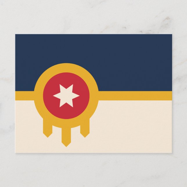 Flag of Tulsa (Oklahoma) Postcard (Front)