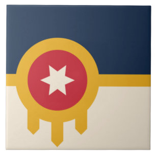 Flag of Tulsa (Oklahoma) Tile