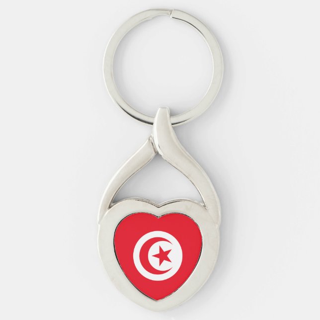 Flag of Tunisia Key Ring (Front)