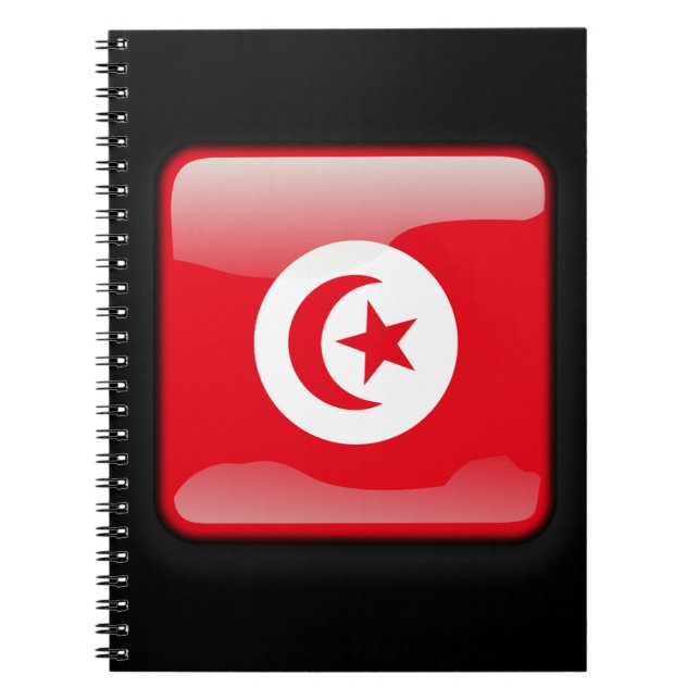 Flag of Tunisia Spiral Notebook (Front)