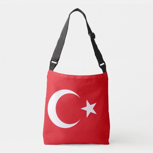 Flag of Turkey Crossbody Bag (Front)