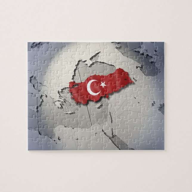 Flag of Turkey Jigsaw Puzzle (Horizontal)