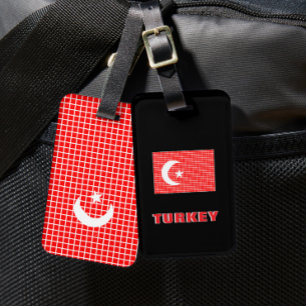 Flag of Turkey Luggage Tag