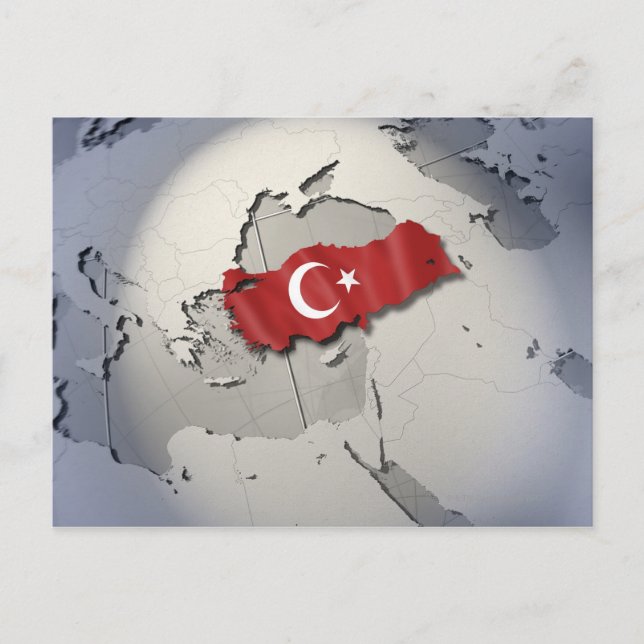 Flag of Turkey Postcard (Front)