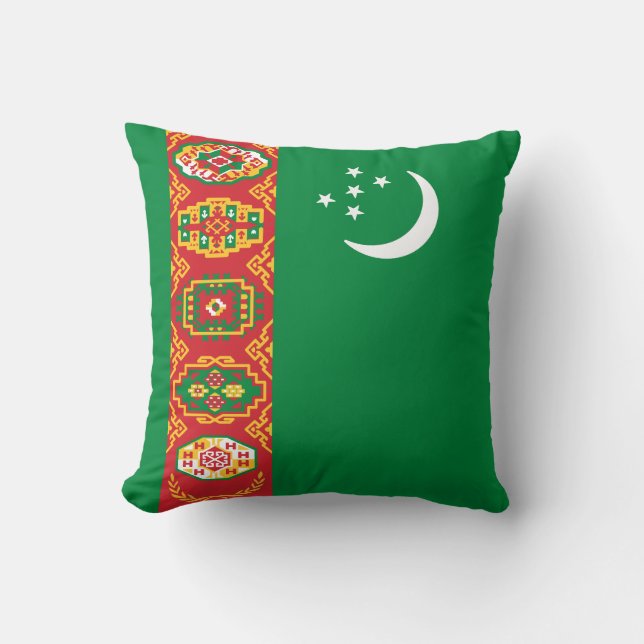 Flag of Turkmenistan Cushion (Front)