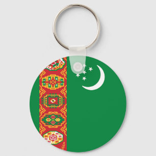 Flag of Turkmenistan Key Ring