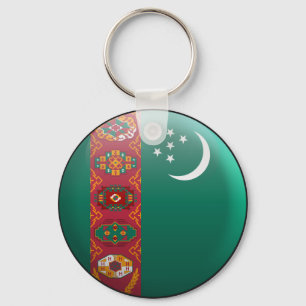 Flag of Turkmenistan Key Ring