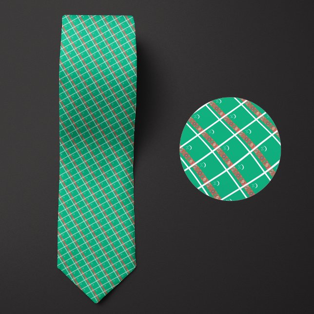 Flag of Turkmenistan Pattern Tie (Creator Uploaded)