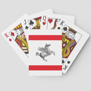 Flag of Tuscany, ITALY Playing Cards