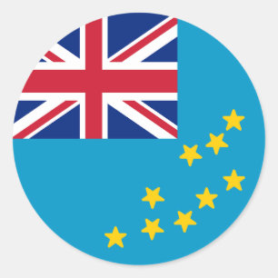 Flag of Tuvalu Classic Round Sticker