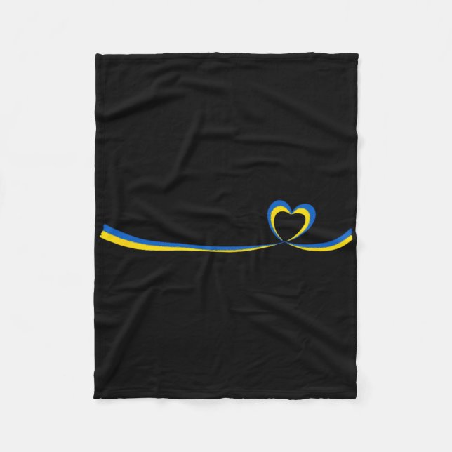Flag Of Ukraine2  Fleece Blanket (Front)