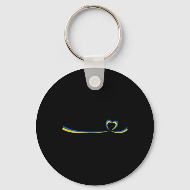 Flag Of Ukraine2  Key Ring (Front)