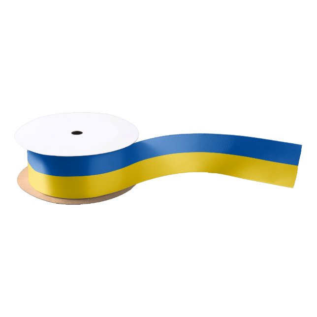 Flag of Ukraine - Прапор України  Satin Ribbon (Spool)
