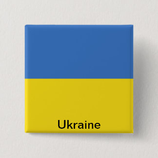 Flag of Ukraine 15 Cm Square Badge