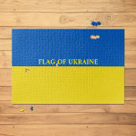 Flag of Ukraine 20"x30" Jigsaw Puzzle<br><div class="desc">Ukraine Flag in the colours of blue and yellow designed product. ⭐ PERSONALIZE this template with your artwork. ⭐EDIT it further to make more changes. ⭐TRANSFER this design to any product. Visit all my stores at bit.ly/SandyspiderStores (cut and paste).</div>
