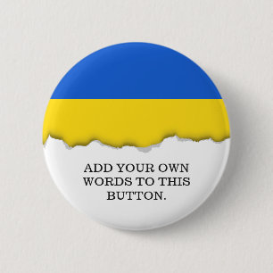 Flag of Ukraine 6 Cm Round Badge