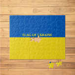 Flag of Ukraine 8"x10" Jigsaw Puzzle<br><div class="desc">Ukraine Flag in the colours of blue and yellow designed product. ⭐ PERSONALIZE this template with your artwork. ⭐EDIT it further to make more changes. ⭐TRANSFER this design to any product. Visit all my stores at bit.ly/SandyspiderStores (cut and paste).</div>