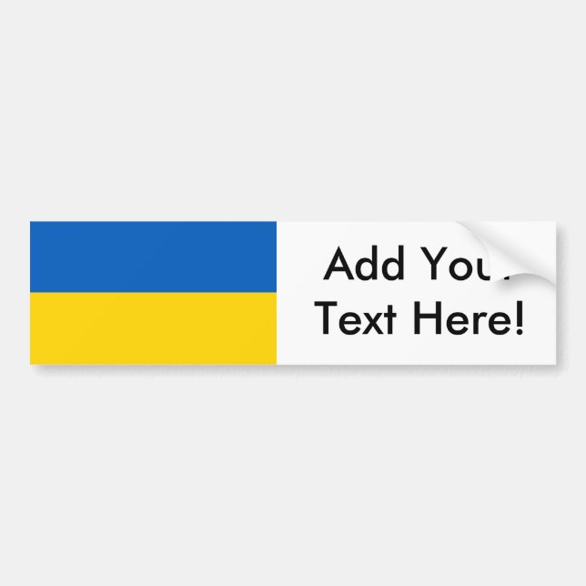 Flag of Ukraine Bumper Sticker (Front)