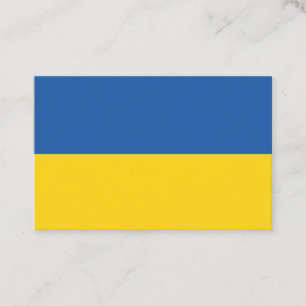 Flag of Ukraine Button Business Card
