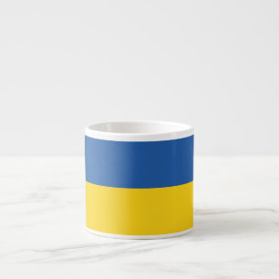 Flag of Ukraine Button Espresso Cup