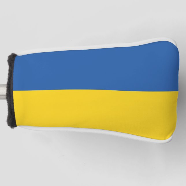 Flag of Ukraine Button Golf Head Cover (Front)