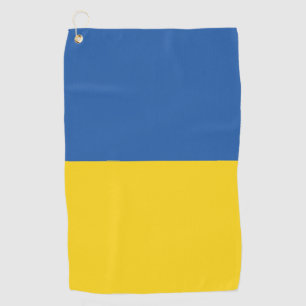Flag of Ukraine Button Golf Towel