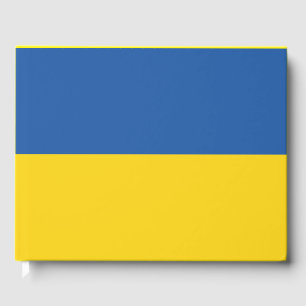 Flag of Ukraine Button Guest Book