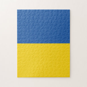 Flag of Ukraine Button Jigsaw Puzzle