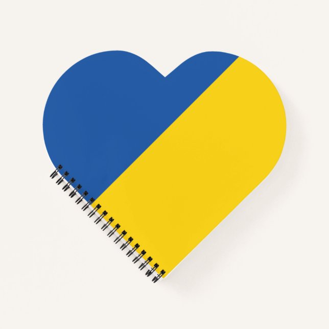 Flag of Ukraine Button Notebook (Front)