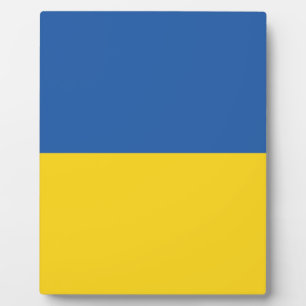 Flag of Ukraine Button Plaque