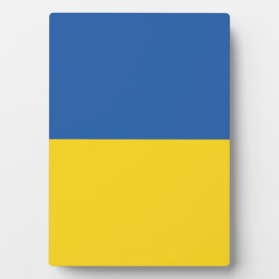 Flag of Ukraine Button Plaque